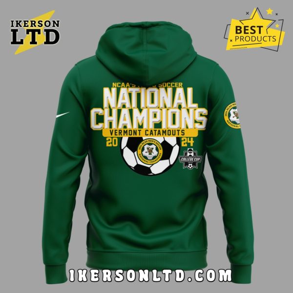 2024 UVM Men’s Soccer Champions Green Hoodie