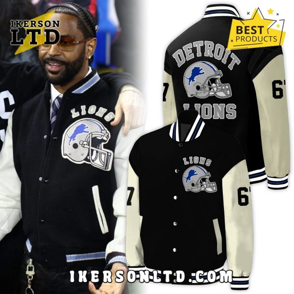 Big Sean x Detroit Lions Playoff Baseball Jacket