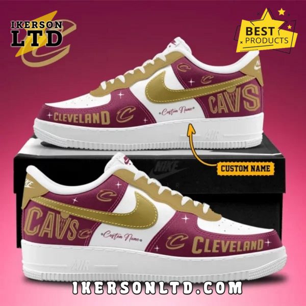 Custom Cleveland Cavaliers Limited Edition Air Force 1 Sneakers