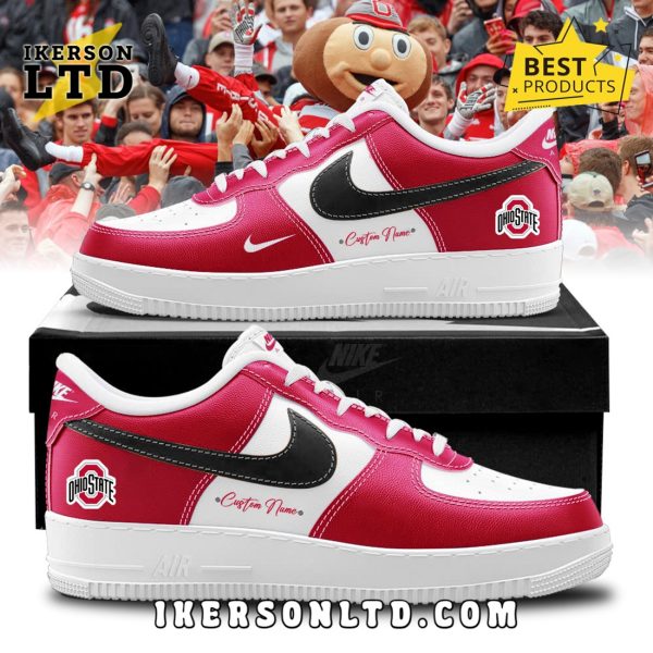 Custom Ohio State Buckeyes Limited Edition Air Force 1 Sneakers