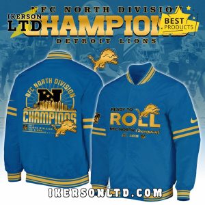 Detrois Lions 2024 NFC North Division Baseball Jacket