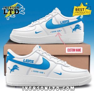 Detroit Lions Football Nike Air Force 1 Sneakers