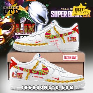 Kansas City Chiefs Super Bowl 2025 Air Force 1 Sneakers