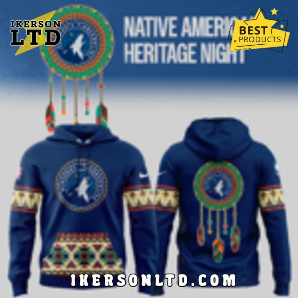 Minnesota Timberwolves Native American Heritage Navy Hoodie