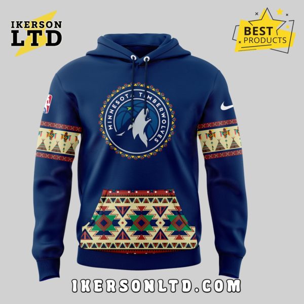 Minnesota Timberwolves Native American Heritage Navy Hoodie