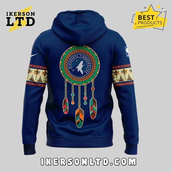 Minnesota Timberwolves Native American Heritage Navy Hoodie