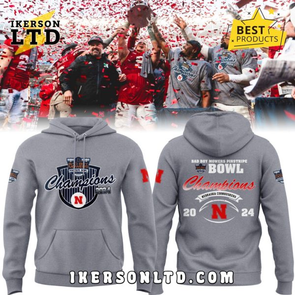 Nebraska Cornhuskers Football Champions Gray Hoodie