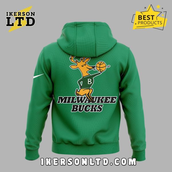 New Edition Milwaukee Bucks Green Hoodie