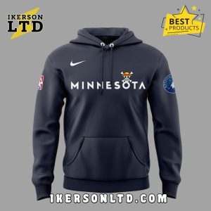 One Piece x Minnesota Timberwolves Navy Hoodie