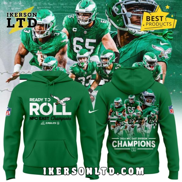 Philadelphia Eagles NFC East Champions Kelly Green Hoodie