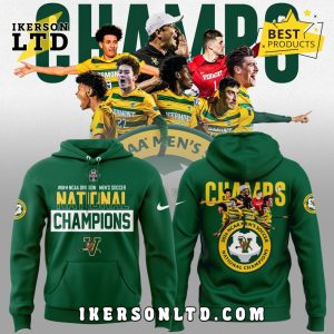 UVM Men’s Soccer 2024 College Cup Champions Green Hoodie