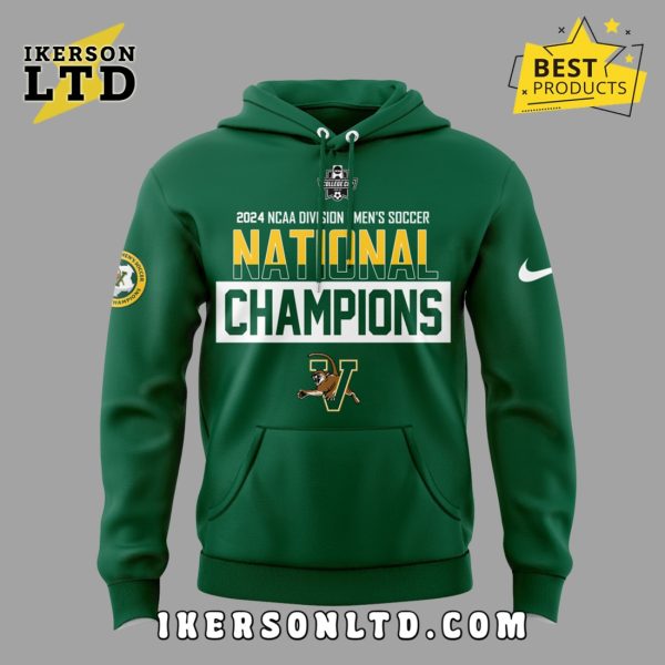 UVM Men’s Soccer 2024 College Cup Champions Green Hoodie