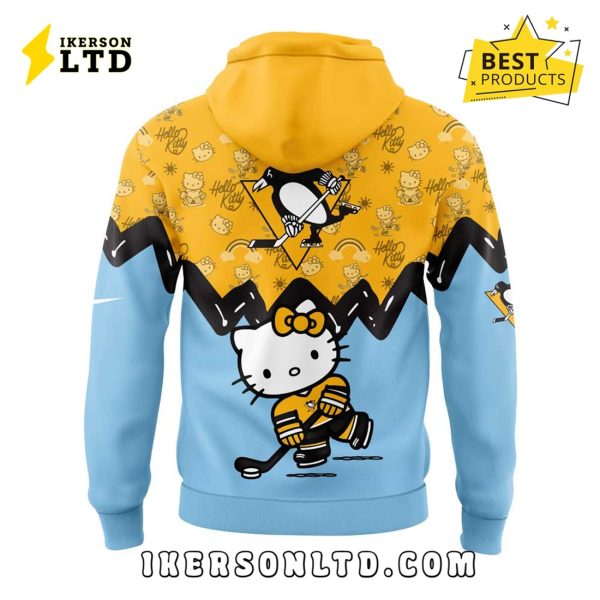 2025 Pittsburgh Penguins NHL Hello Kitty Hoodie