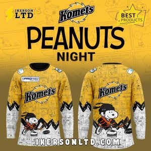 75th Anniversary of Peanuts Fort Wayne Komets Hockey Jersey