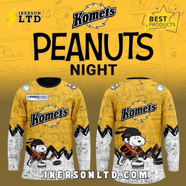 75th Anniversary of Peanuts Fort Wayne Komets Hockey Jersey