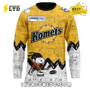 75th Anniversary of Peanuts Fort Wayne Komets Hockey Jersey