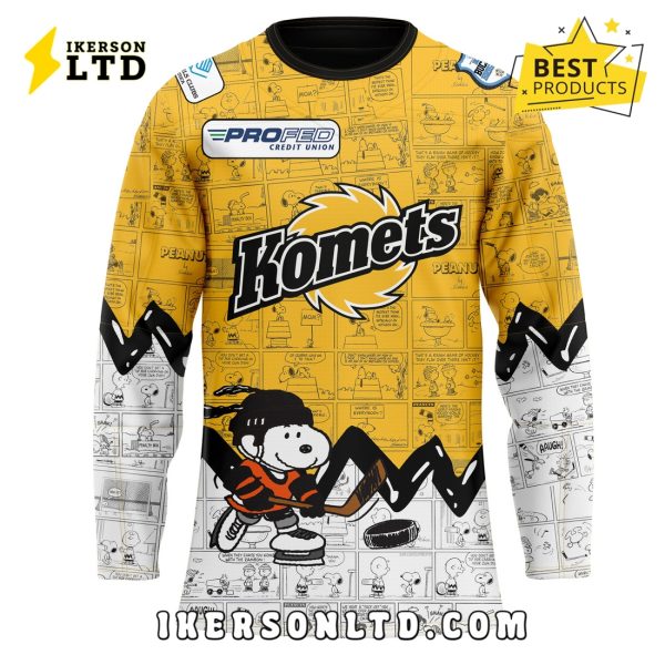 75th Anniversary of Peanuts Fort Wayne Komets Hockey Jersey