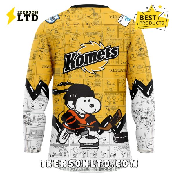 75th Anniversary of Peanuts Fort Wayne Komets Hockey Jersey