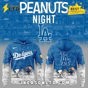 75th Anniversary of Peanuts Los Angeles Dodgers Hoodie