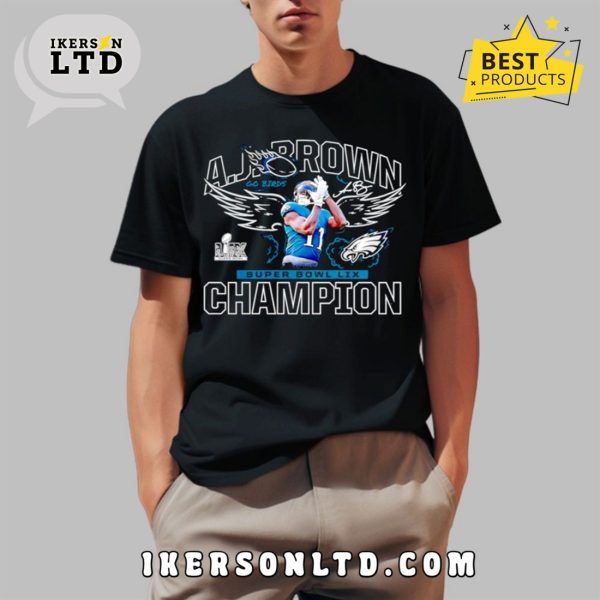 A.J. Brown Super Bowl LIX Champions T-Shirt