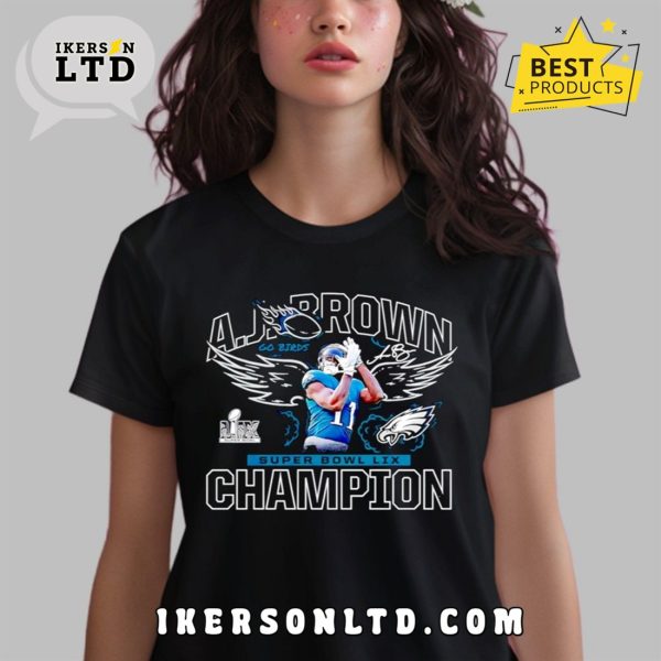 A.J. Brown Super Bowl LIX Champions T-Shirt