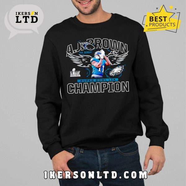 A.J. Brown Super Bowl LIX Champions T-Shirt