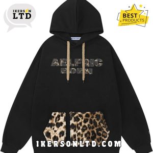 Aelfric Eden Leopard Black Hoodie