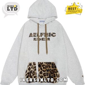 Aelfric Eden Leopard Light Grey Hoodie