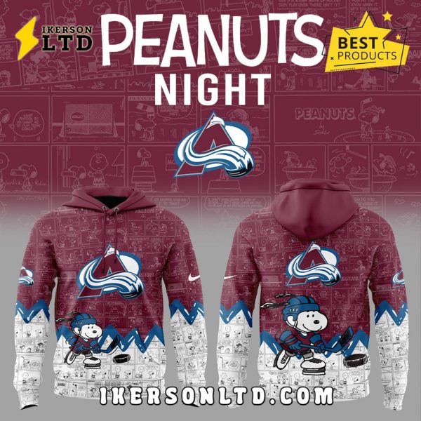 Anniversary of Peanuts Colorado Avalanche Hoodie