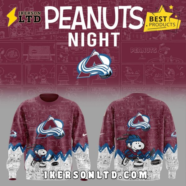 Anniversary of Peanuts Colorado Avalanche Hoodie