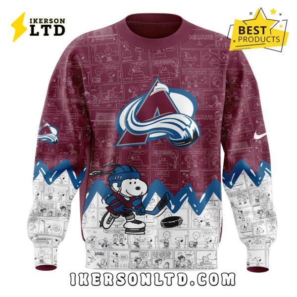 Anniversary of Peanuts Colorado Avalanche Hoodie