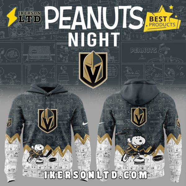 Anniversary of Peanuts Vegas Golden Knights Hoodie