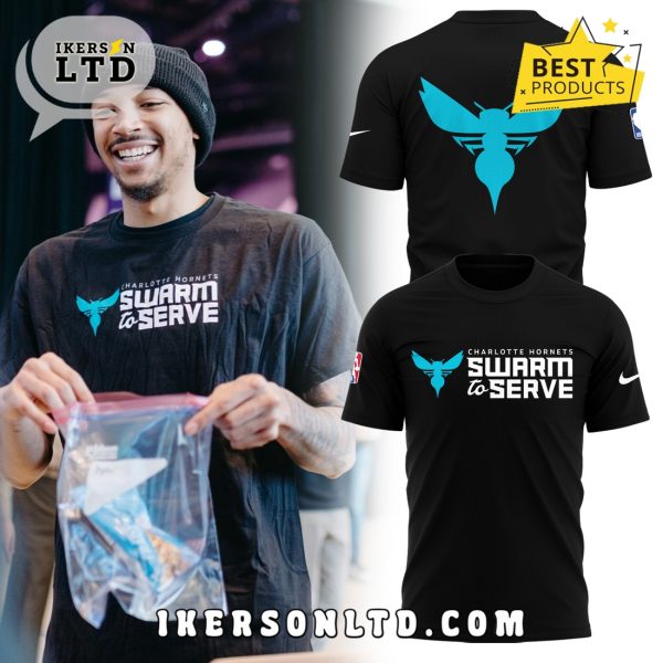 Charlotte Hornets Swarm to Serve Initiative Hoodie