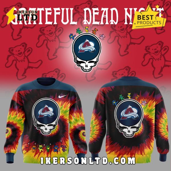 Colorado Avalanche 2025 Grateful Dead Night Sweatshirt