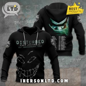 Disturbed The Sickness 25th Anniversary Tour Hoodie