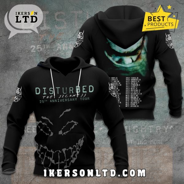 Disturbed The Sickness 25th Anniversary Tour Hoodie