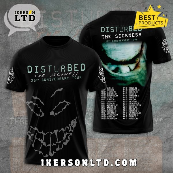 Disturbed The Sickness 25th Anniversary Tour Hoodie