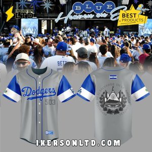 Dodgers Salvadoran Heritage Night Salvador Baseball Jersey