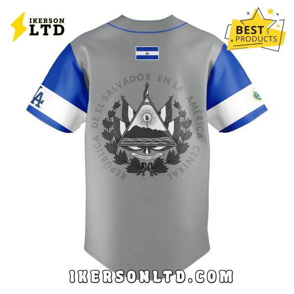 Dodgers Salvadoran Heritage Night Salvador Baseball Jersey