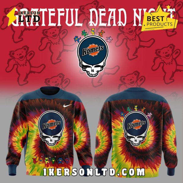 Fort Wayne Komets 2025 Grateful Dead Night Hoodie