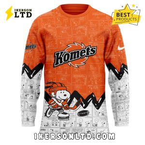 Fort Wayne Komets 2025 Peanuts Anniversary Hockey Jersey