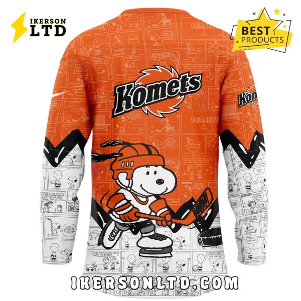 Fort Wayne Komets 2025 Peanuts Anniversary Hockey Jersey