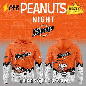 Fort Wayne Komets 2025 Peanuts Anniversary Hoodie