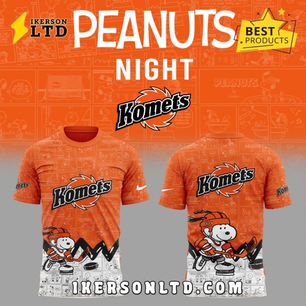 Fort Wayne Komets 2025 Peanuts Anniversary Hoodie