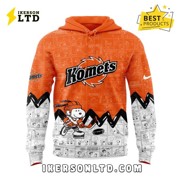 Fort Wayne Komets 2025 Peanuts Anniversary Hoodie