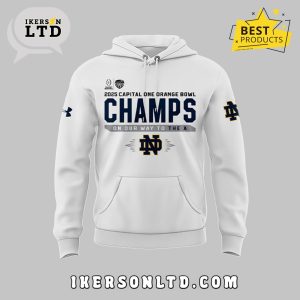 Limited Notre Dame Fighting Irish 2025 Playoff White Hoodie