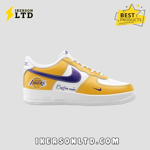 Los Angeles Lakers Fan Gear Air Force 1 Sneakers