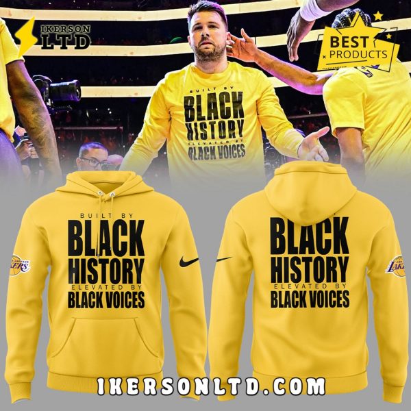 Los Angeles Lakers Luka Doncic Black History Hoodie