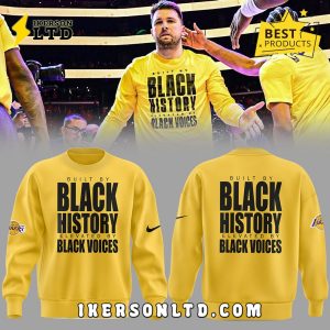 Los Angeles Lakers Luka Doncic Black History Hoodie