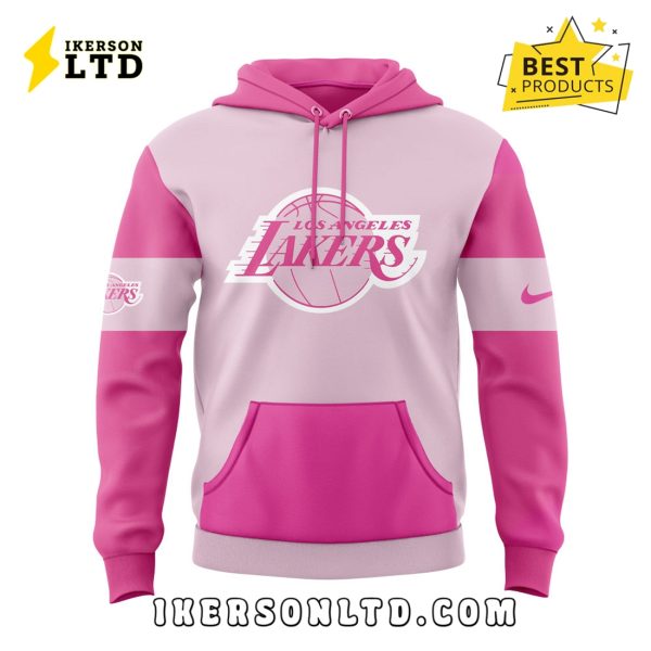 Los Angeles Lakers Pink Barbie Hoodie